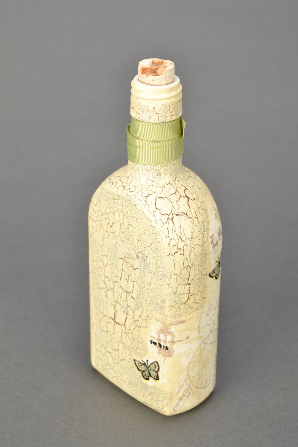Decorative decoupage bottle photo 3