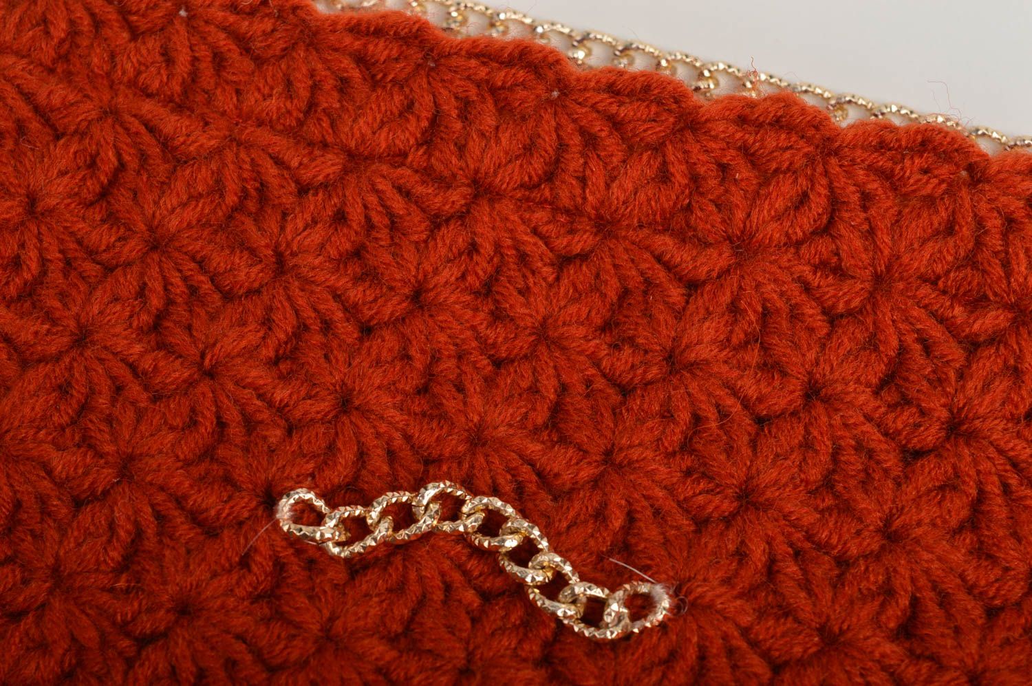 Handmade beautiful crocheted bag unusual designer bag textile cute bag photo 5
