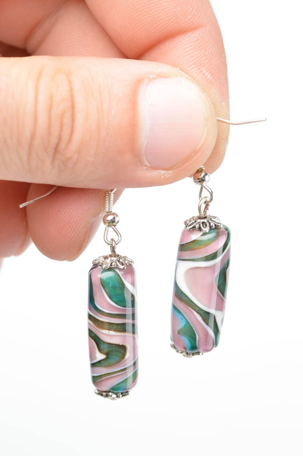 Beautiful handmade glass earrings unusual lampwork earrings gifts for her photo 5