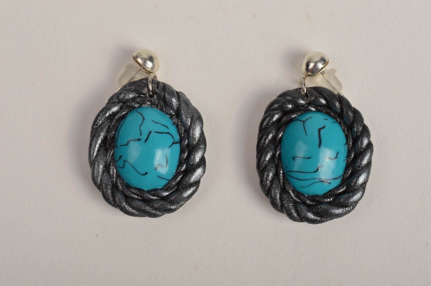 Stylish handmade plastic earrings polymer clay ideas costume jewelry designs photo 2