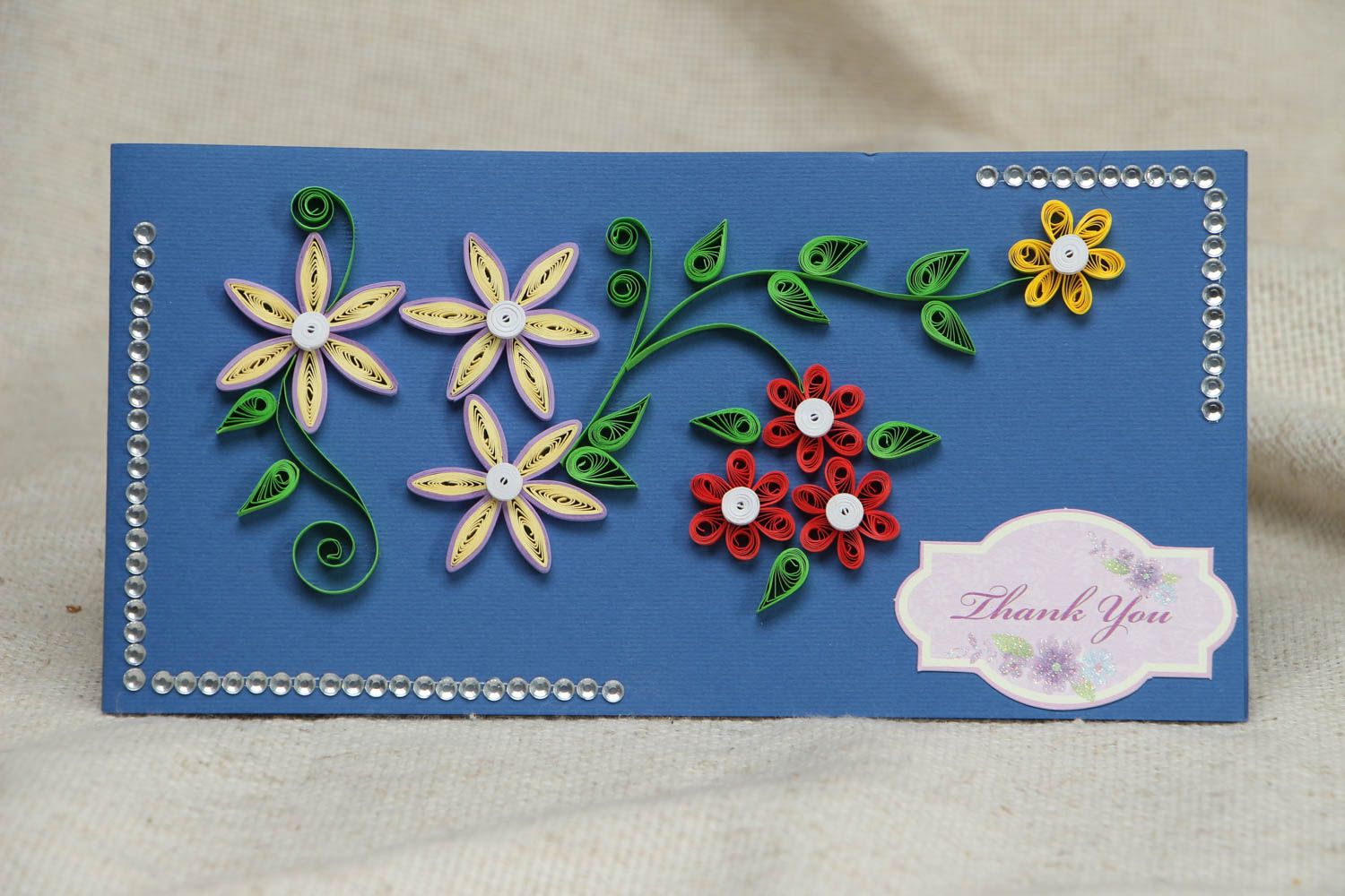 Handmade quilling greeting card photo 1