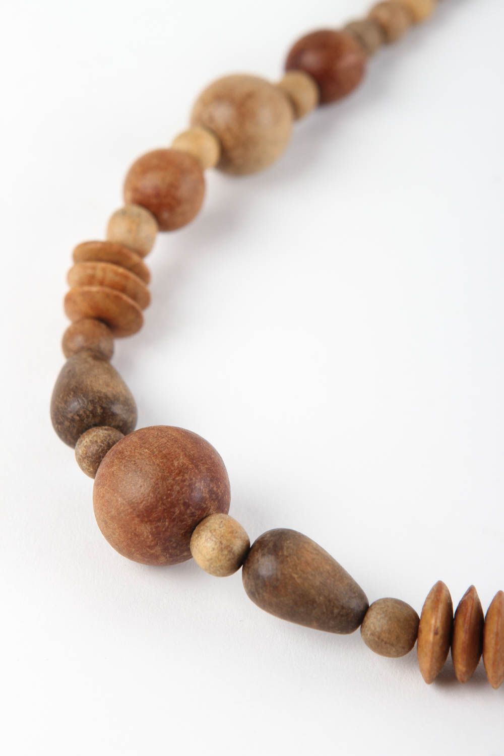 Handmade beaded necklace wooden necklace beaded accessories fashion jewelry photo 3