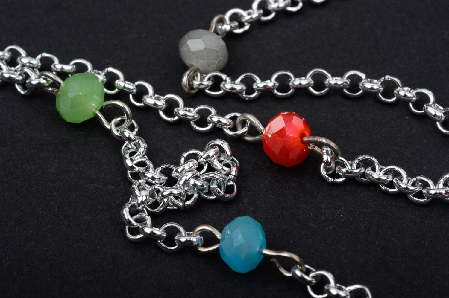 Chain necklace metal jewelry handmade necklace designer accessories cool gifts photo 5