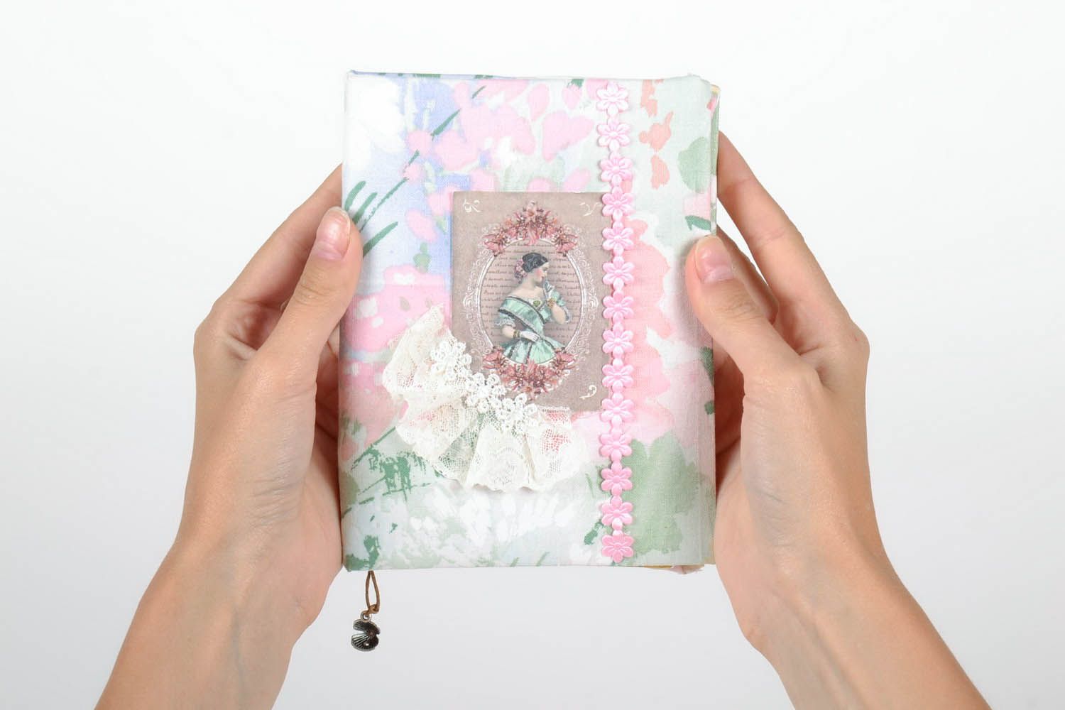 Carnet de notes artisanal avec couverture en tissu photo 5