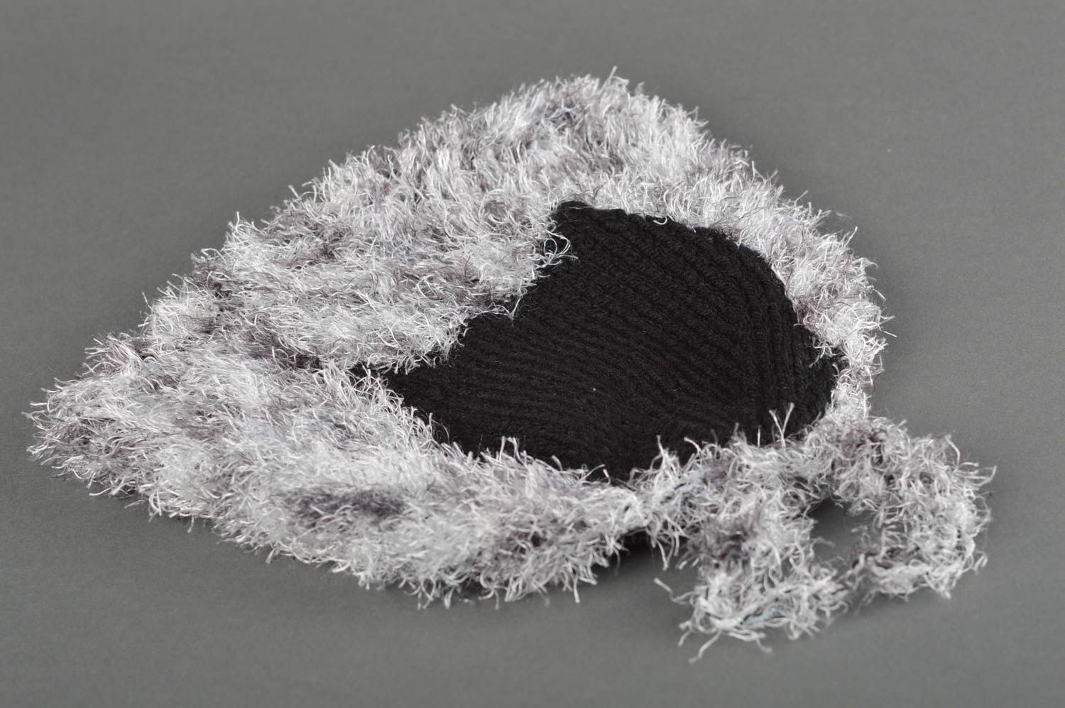Bonnet tricot fait main Chapeau au crochet chaud design Vêtement enfant photo 3