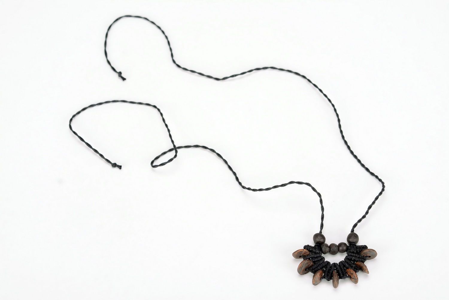 Clay bead necklace photo 2