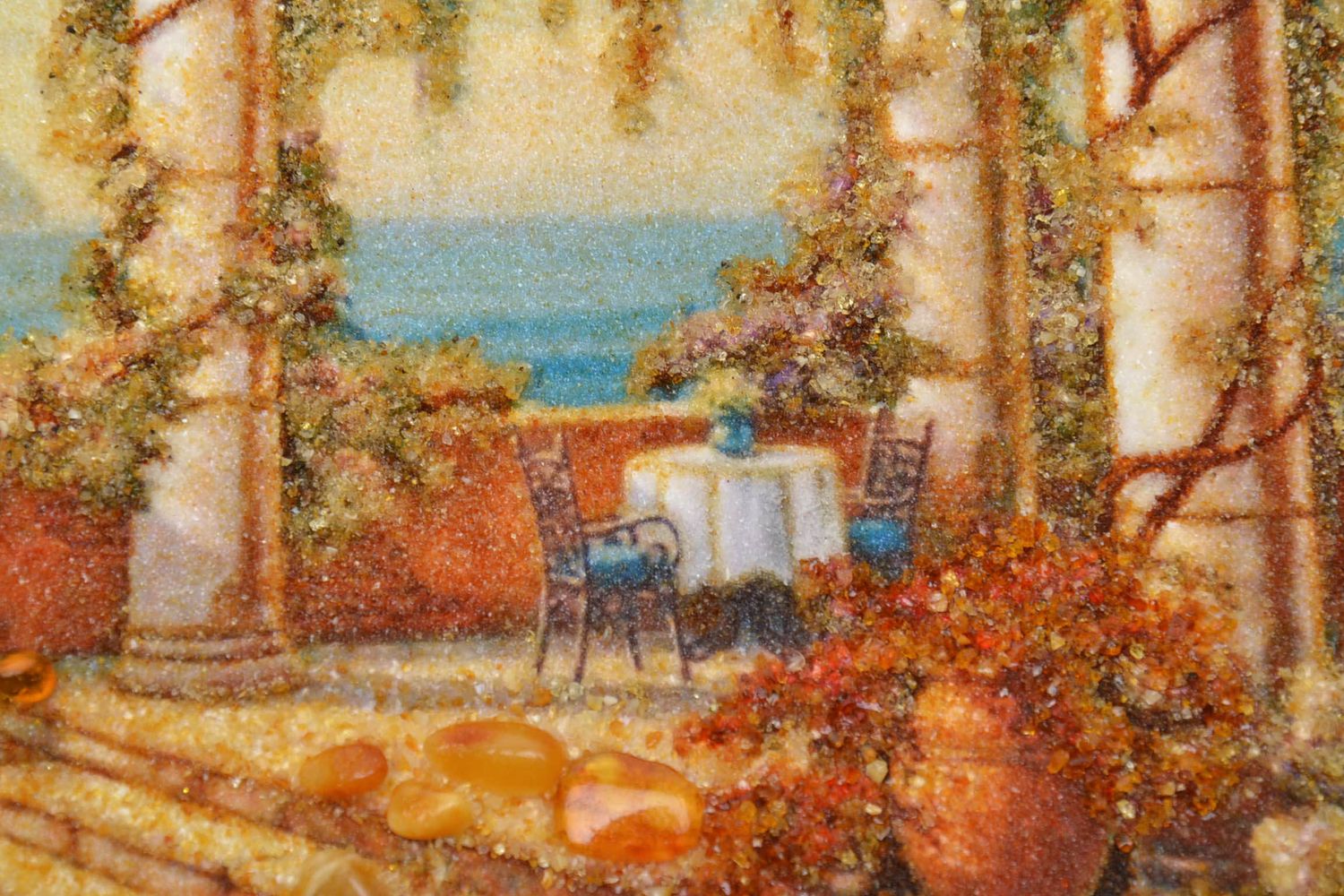 Картина из янтаря на стену Пейзаж фото 3
