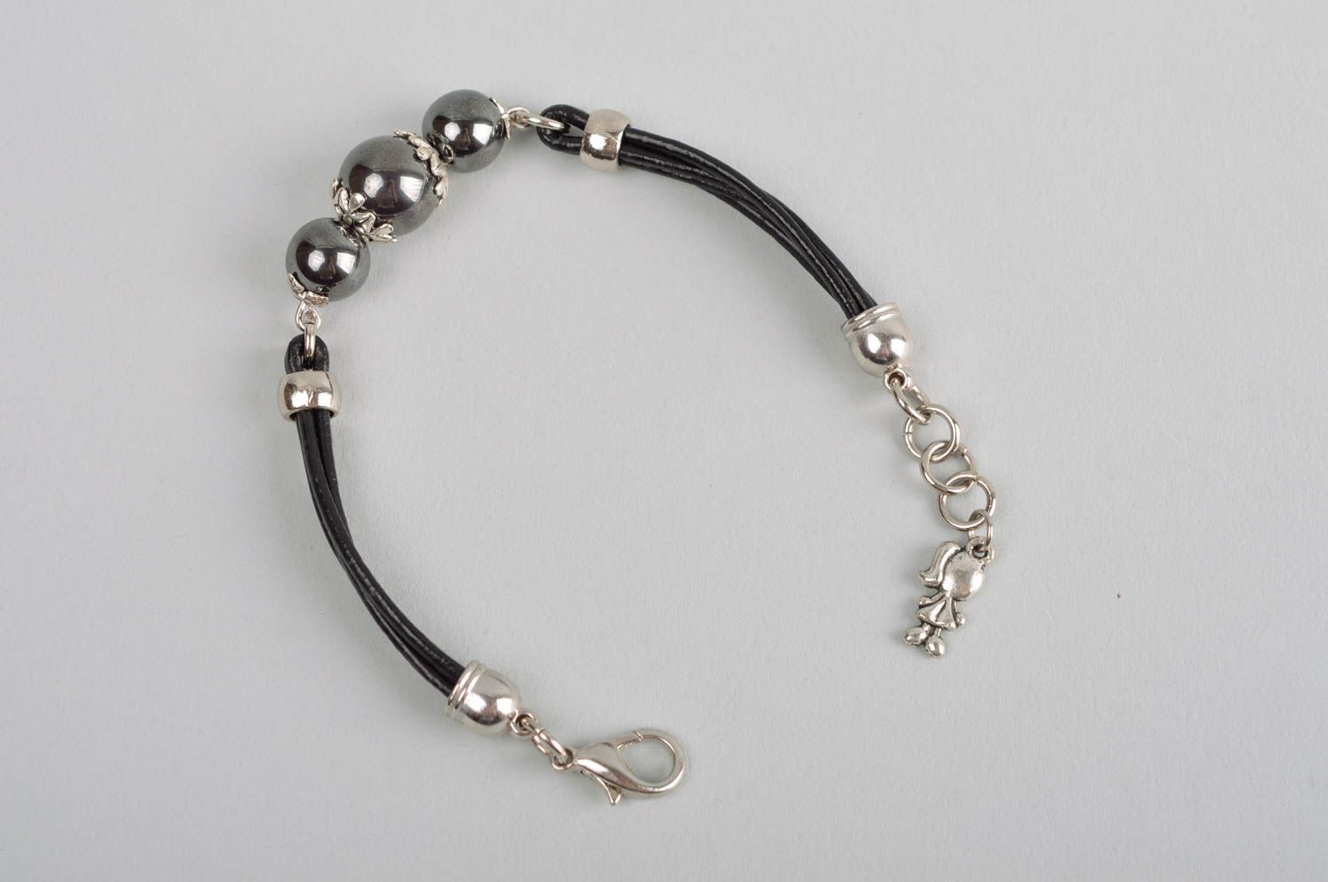 Unusual handmade gemstone bracelet leather bracelet designs gifts for her photo 5