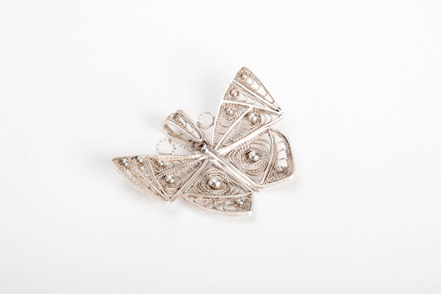 Handmade stylish pendant interesting silver accessories metal cute jewelry photo 3