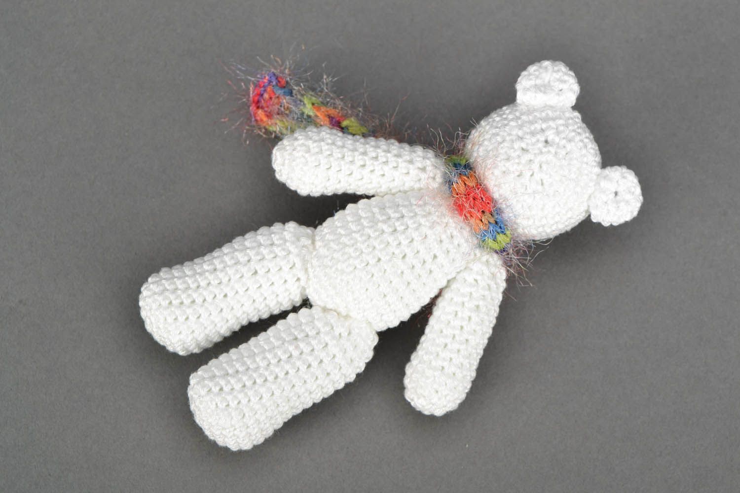 Crocheted toy White Bear photo 4