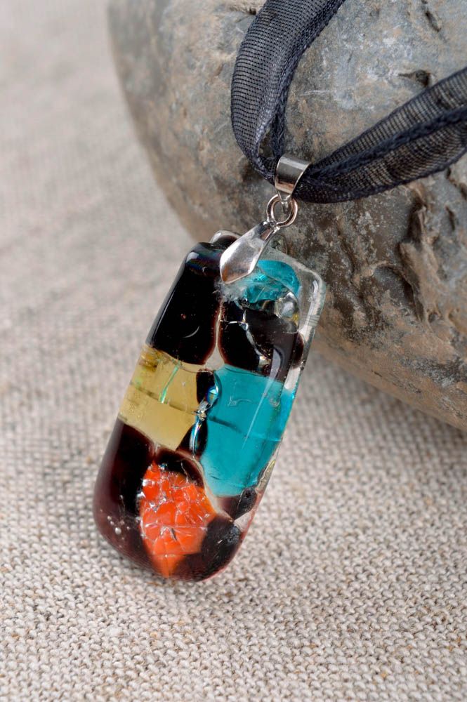 Handmade pendant designer pendant glass pendant unusual accessories gift ideas photo 1