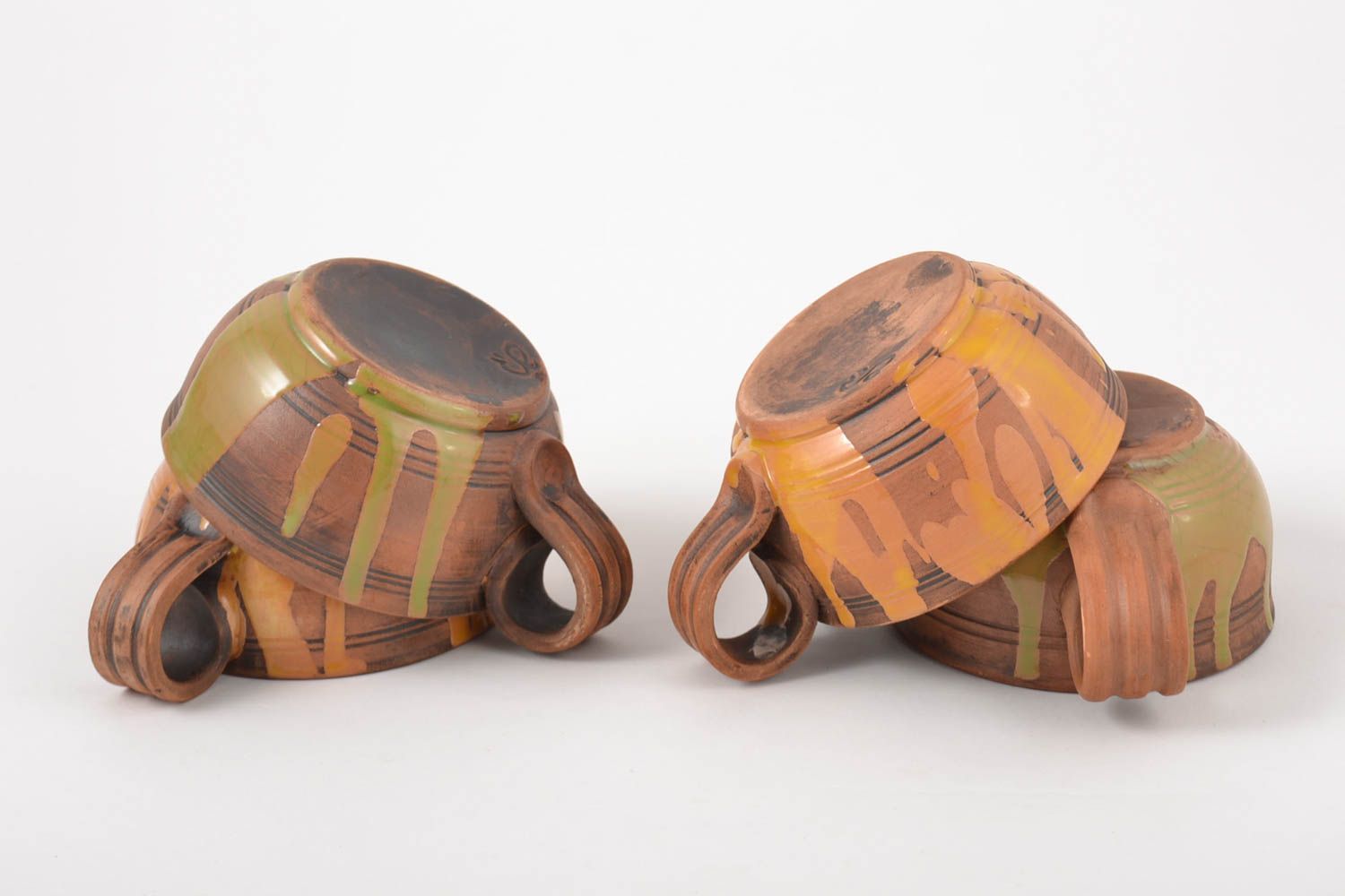Tazas artesanales de arcilla hechas a mano menaje de cocina regalos originales foto 5