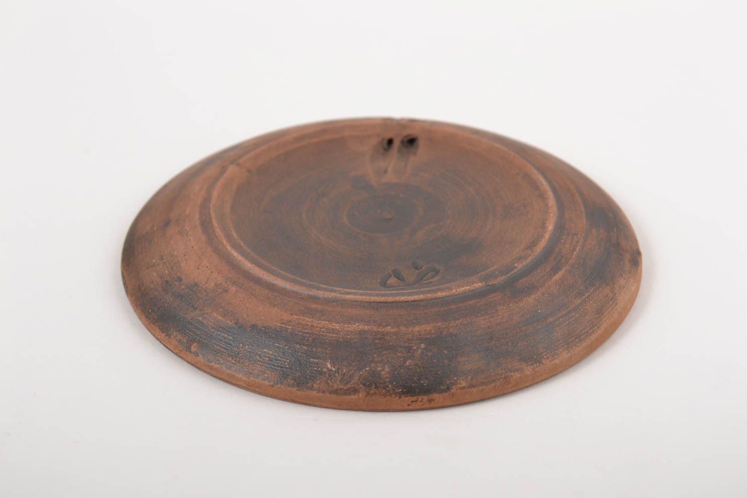 Керамика ручной работы керамическая тарелка маленькая глиняная тарелка  фото 3