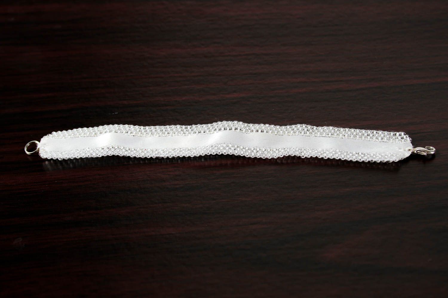 Armband Frauen handgefertigt Damen Schmuck Geschenk für Frauen in Weiß foto 5