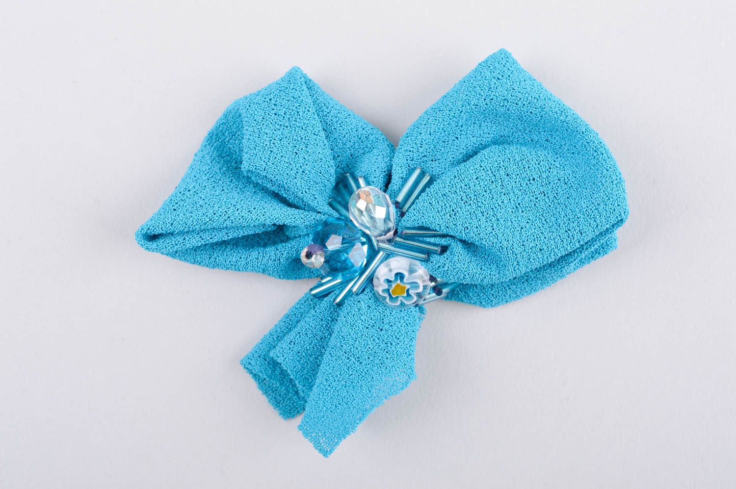 Broche artesanal de color azul accesorio de moda regalo original para mujer foto 2