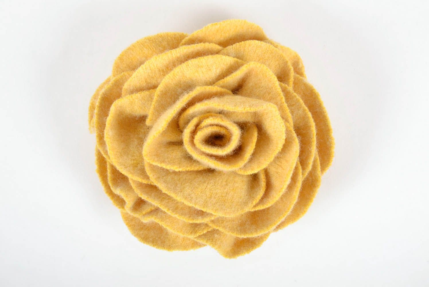 Brooch Yellow rose photo 2