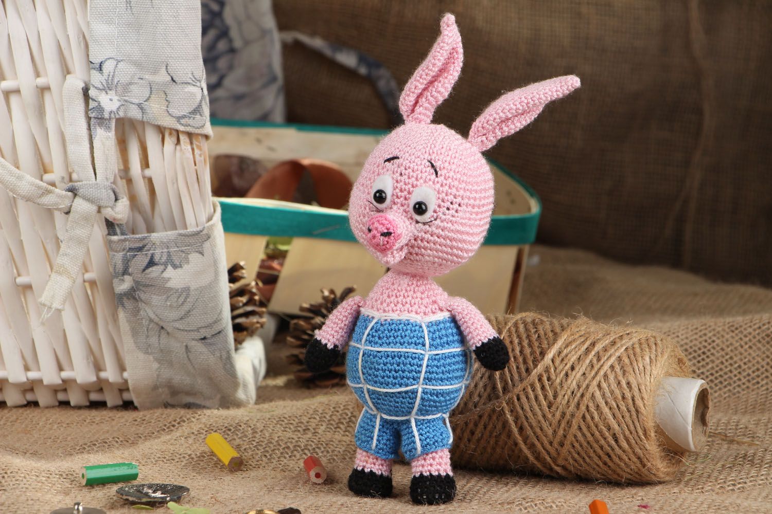 Crocheted toy Piggy photo 5