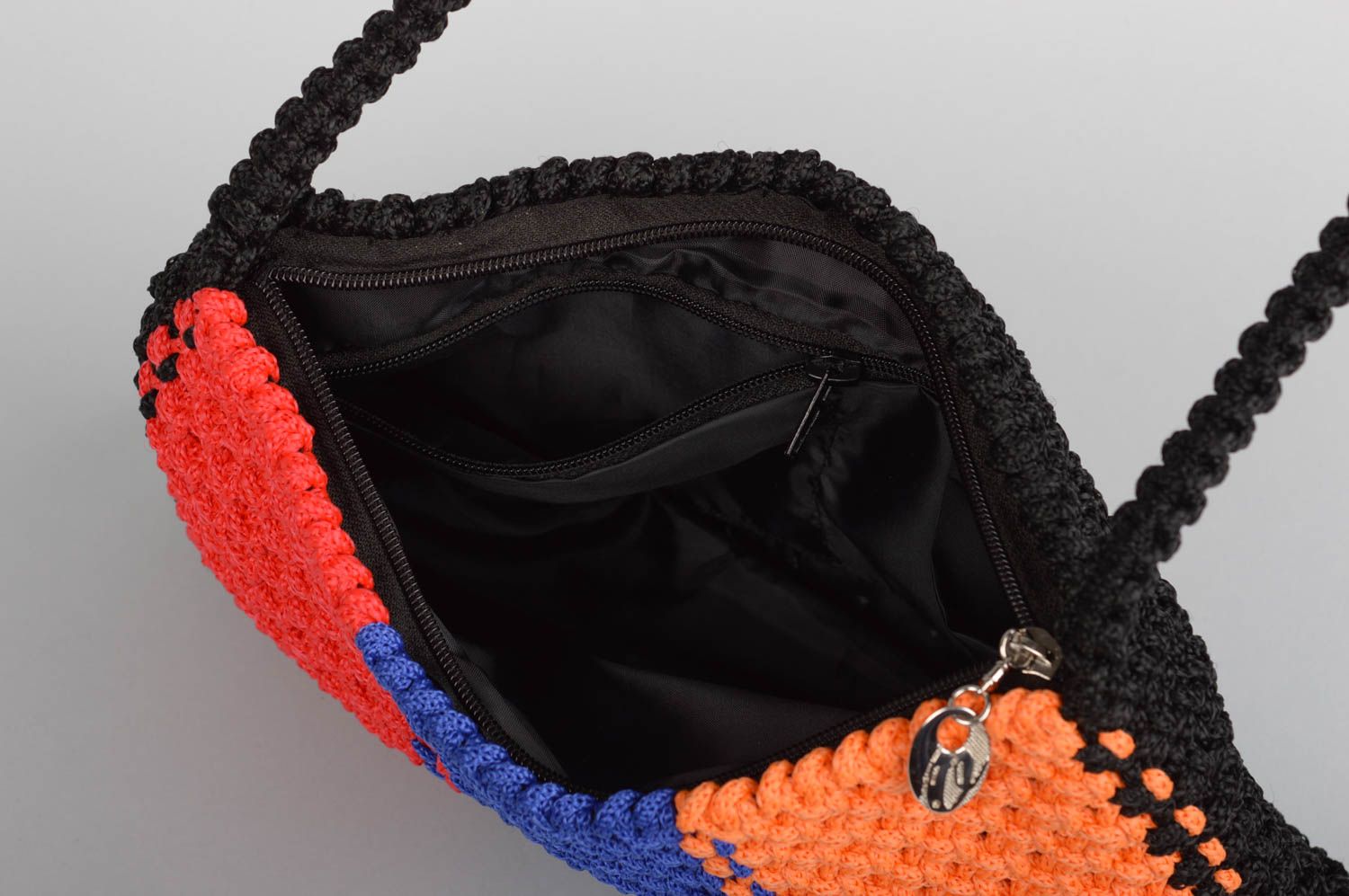 Unusual handmade woven bag textile shoulder bag macrame handbag gifts for her photo 5