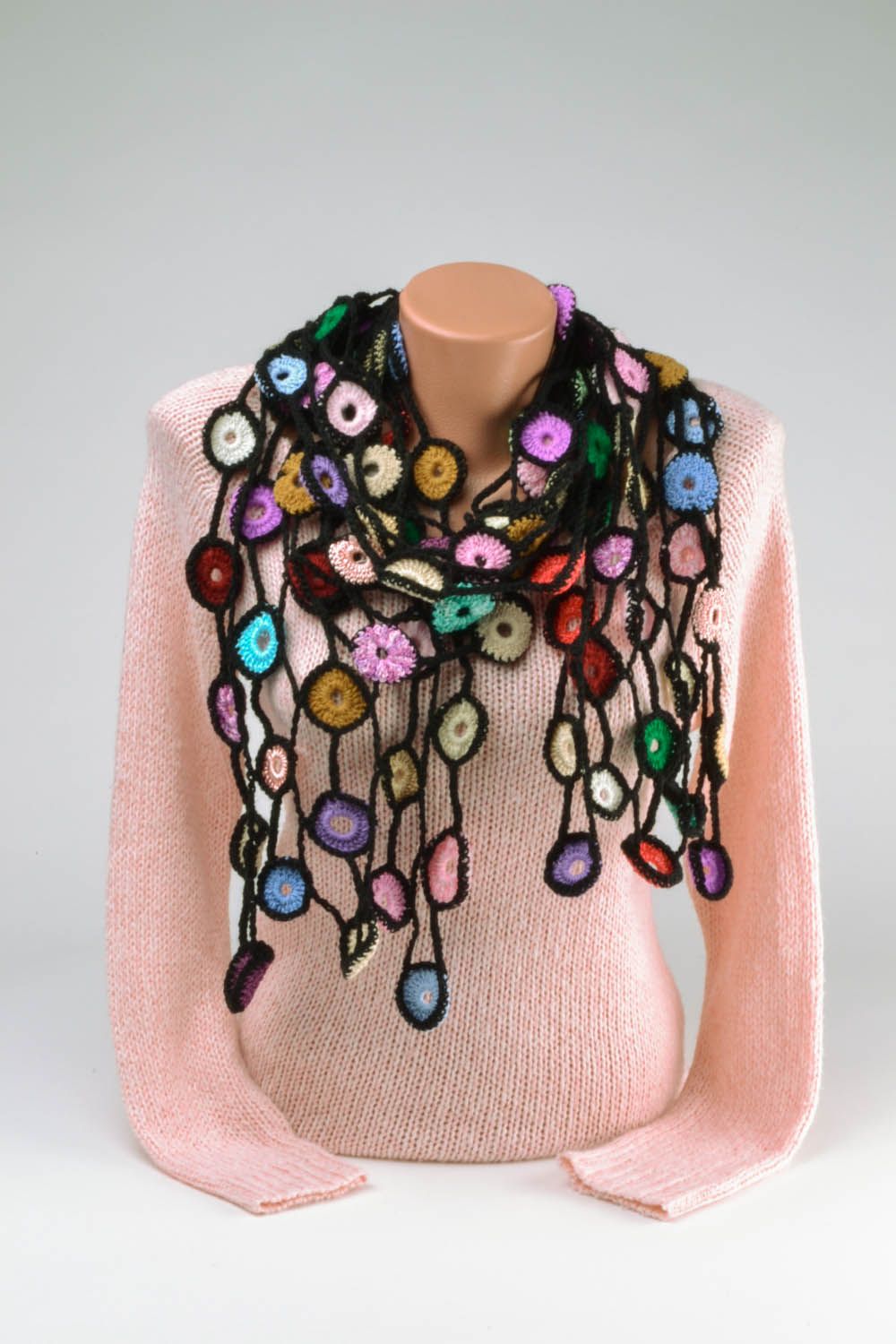 Light crochet scarf photo 1