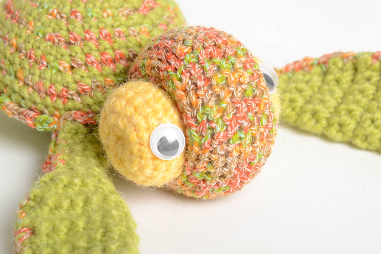 Unusual handmade crochet soft toy stuffed toy turtle room decor ideas photo 3