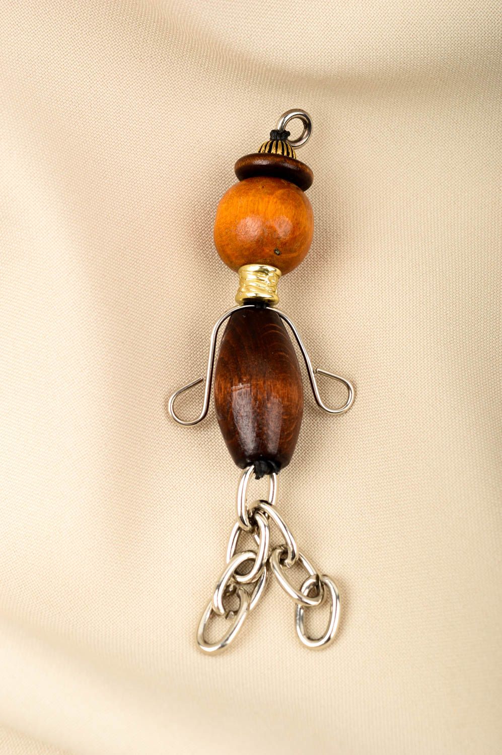 Handmade pendant wooden necklace designer jewelry beaded pendant women jewelry  photo 1