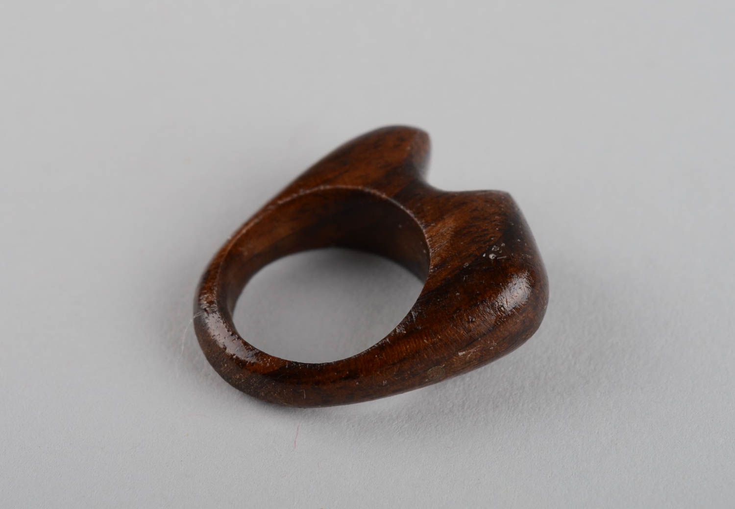Кольцо ручной работы кольцо для девушек очень симпатичное кольцо из дерева фото 9