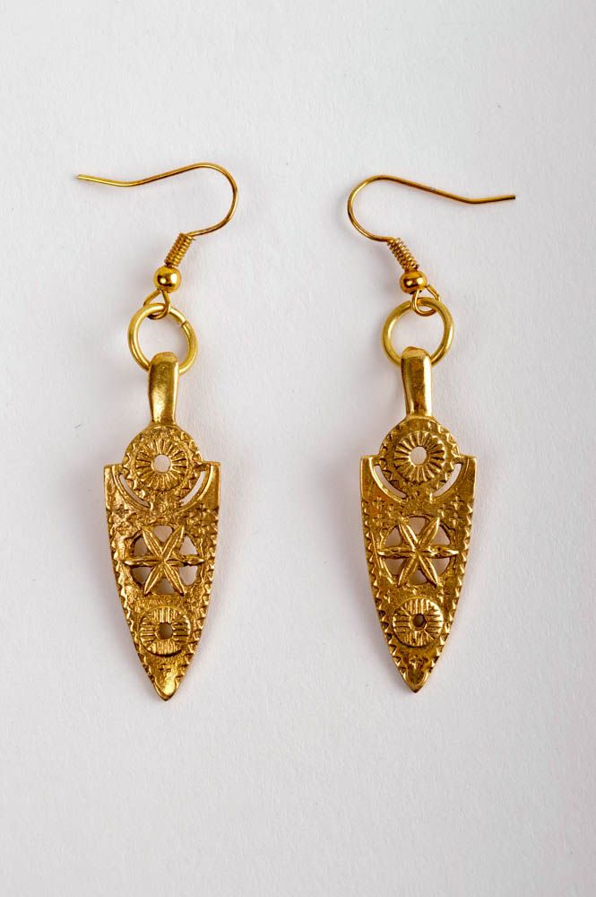 Unusual handmade metal earrings cool jewelry designs metal craft gifts for her photo 3