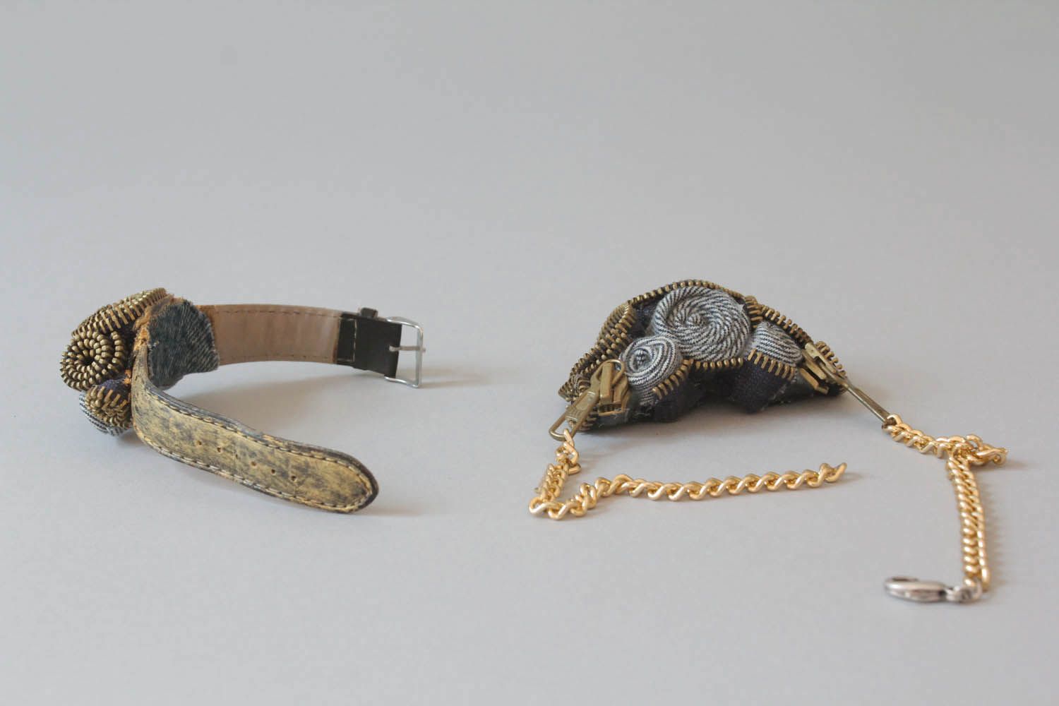 Parure de bijoux originale Spirale: collier et bracelet photo 3