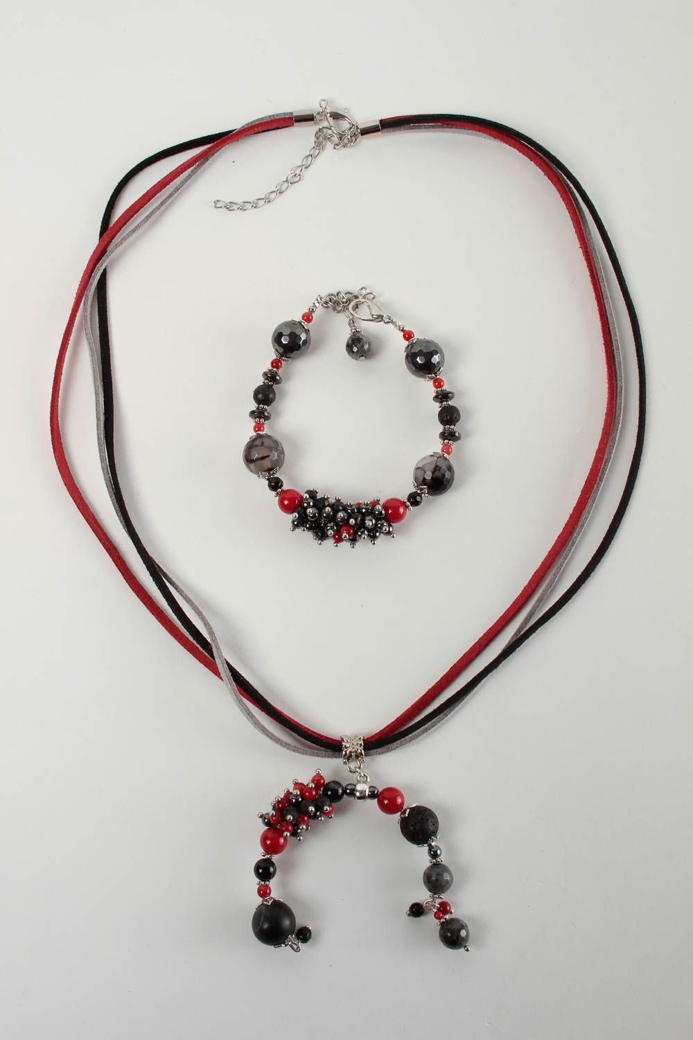 Natural stone jewelry handmade bracelet coral pendant stylish bracelet for women photo 5