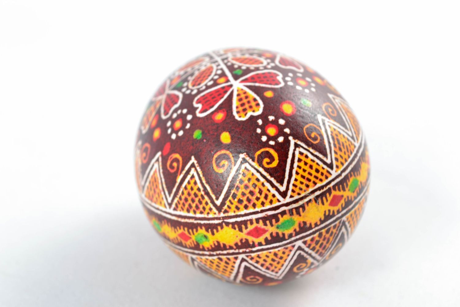 Handmade Easter egg with painting photo 3