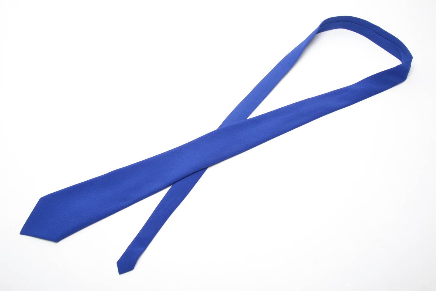 Синий дизайнерский галстук фото 4
