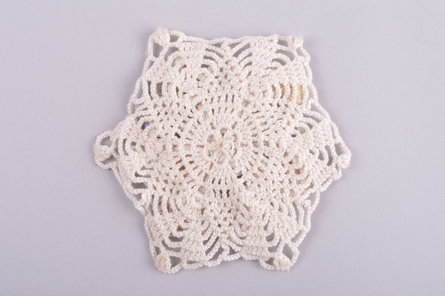 Beautiful handmade crochet napkin home textiles textile napkin for decor only photo 3