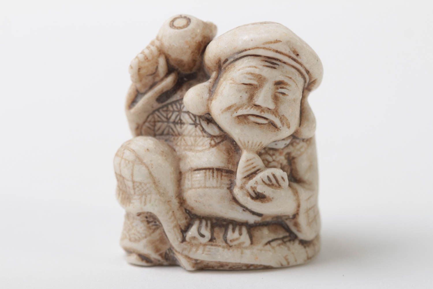 Figura en miniatura artesanal de resina objeto de decoración souvenir original foto 2