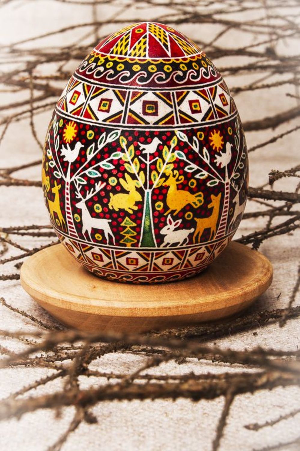 Huevo pintado de Pascua Bosque foto 1
