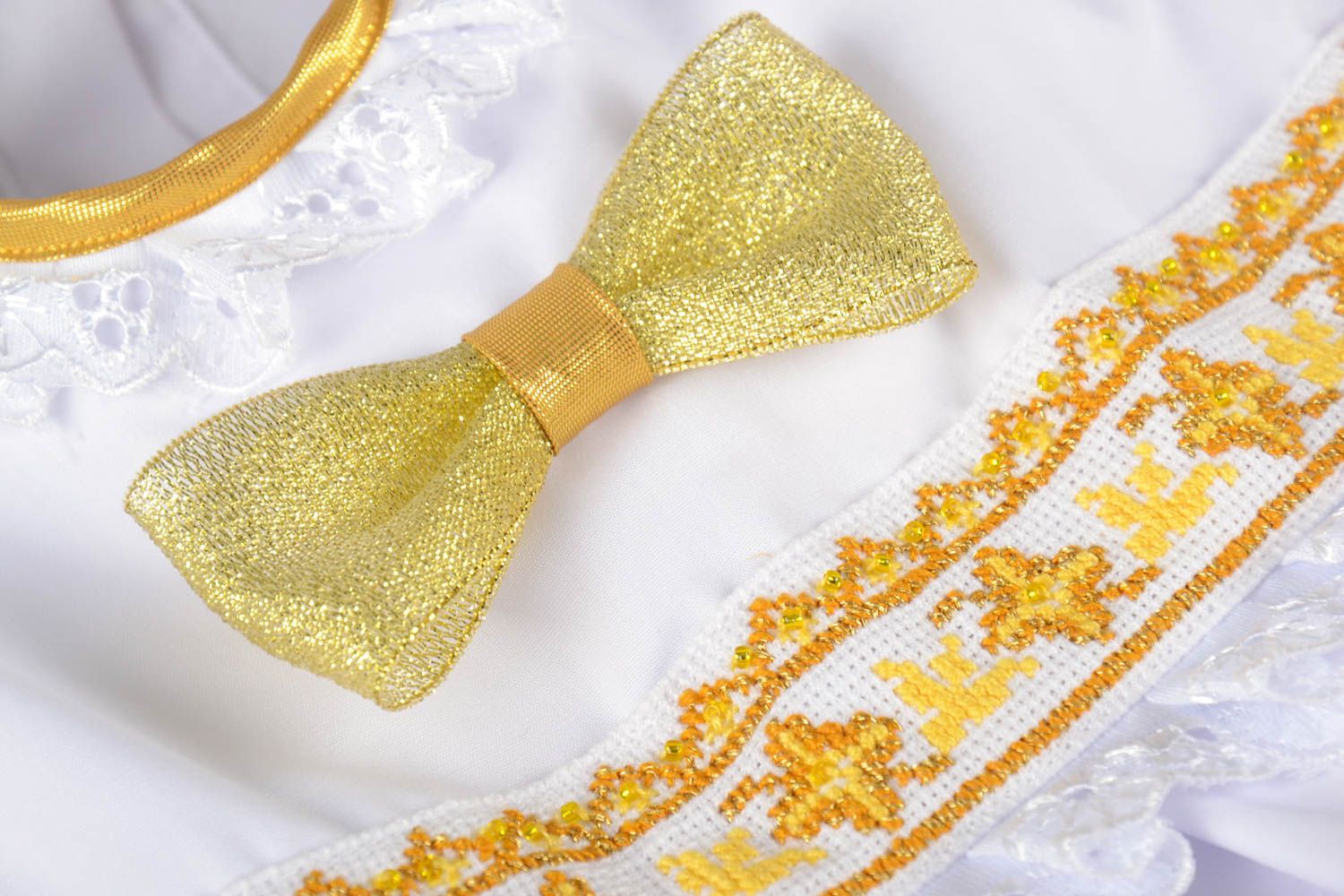 Lovely present handmade christening accessories designer set of clothes photo 2