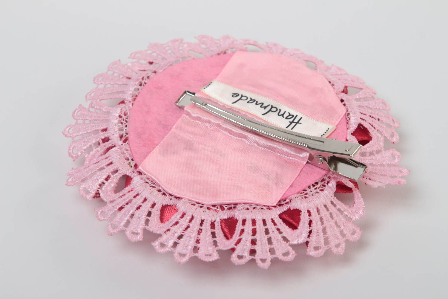 Handmade hair clip ribbon hair clip unusual gift hair accessories for girl photo 4