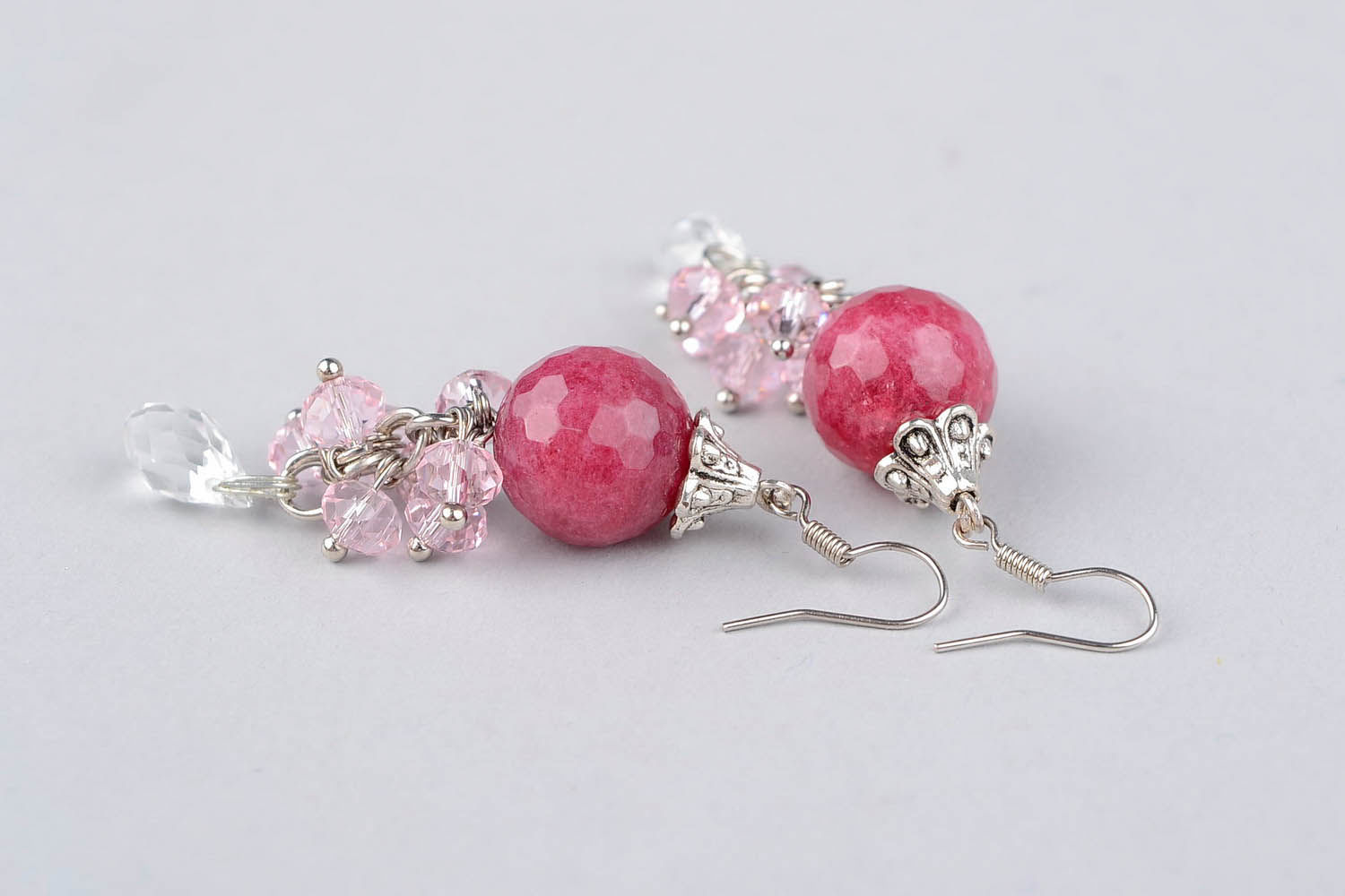 Earrings Cranberry in the Ice photo 2