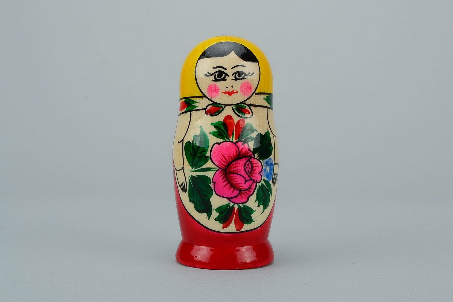 Matryoshka doll with rose small photo 2