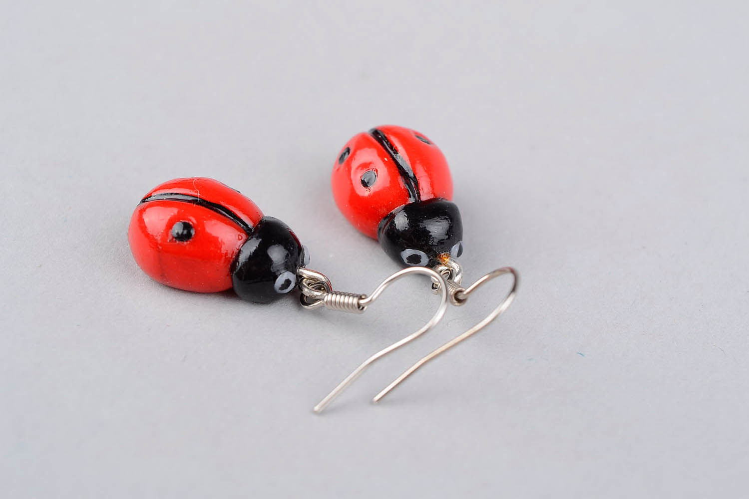 Earrings Ladybugs photo 2