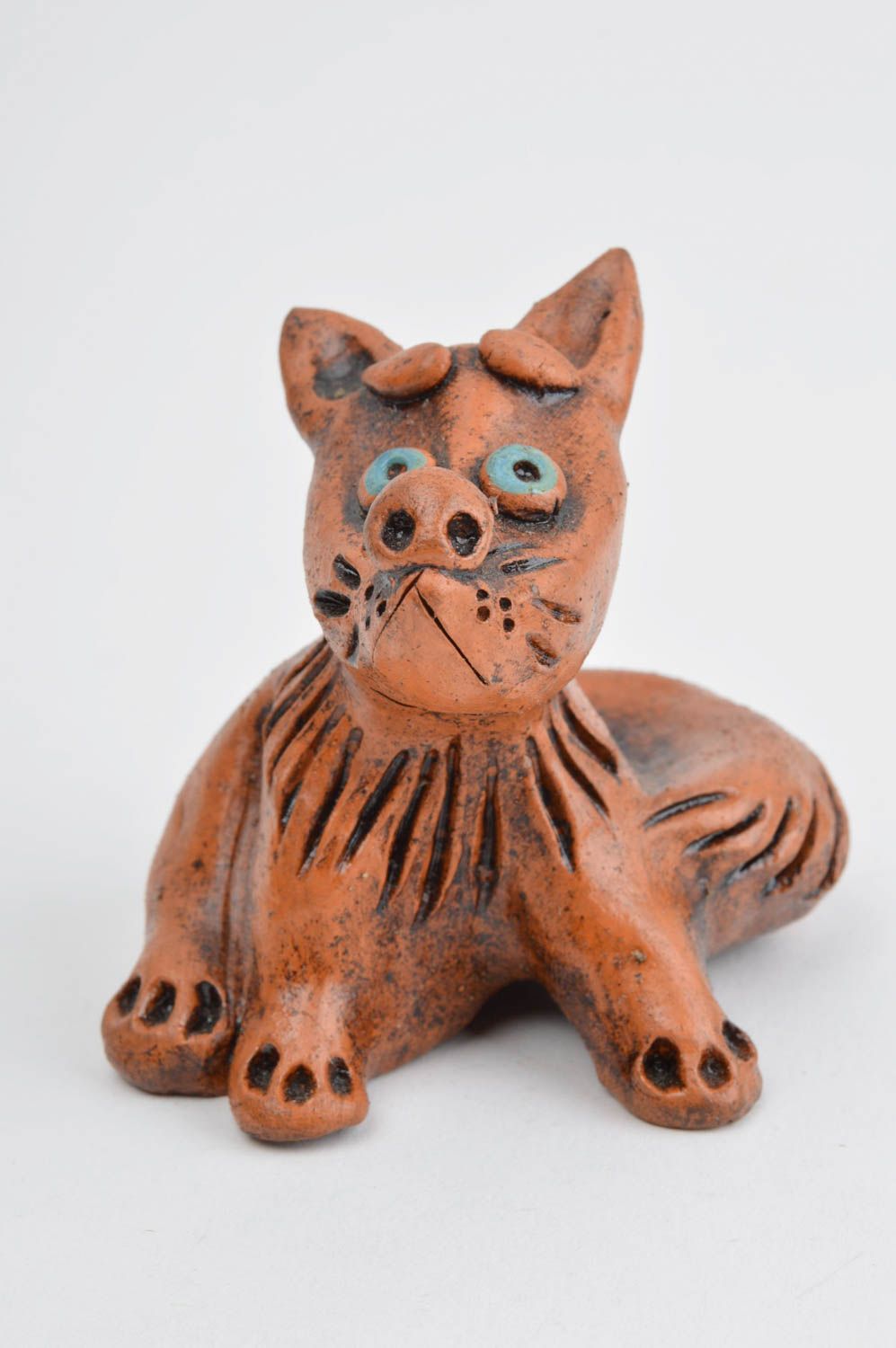 Handmade Wohnzimmer Deko Kinder Geschenk Keramik Figur nettes Tierchen für Haus foto 3