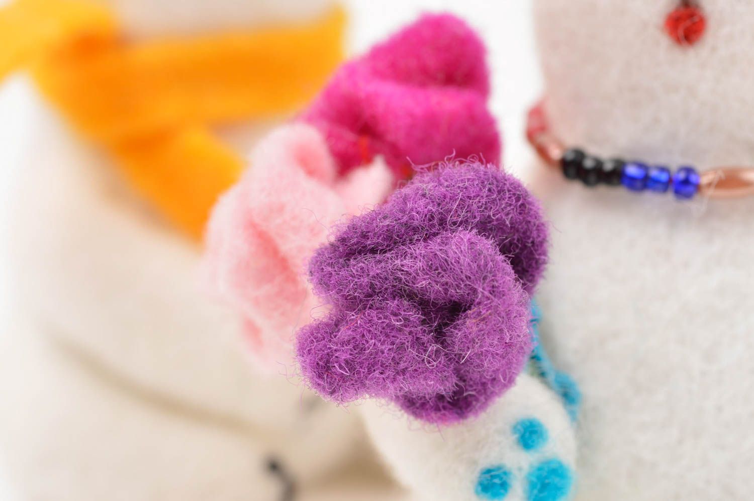 Decorative wool toy handmade soft toy for children wool decor felted wool toy photo 5