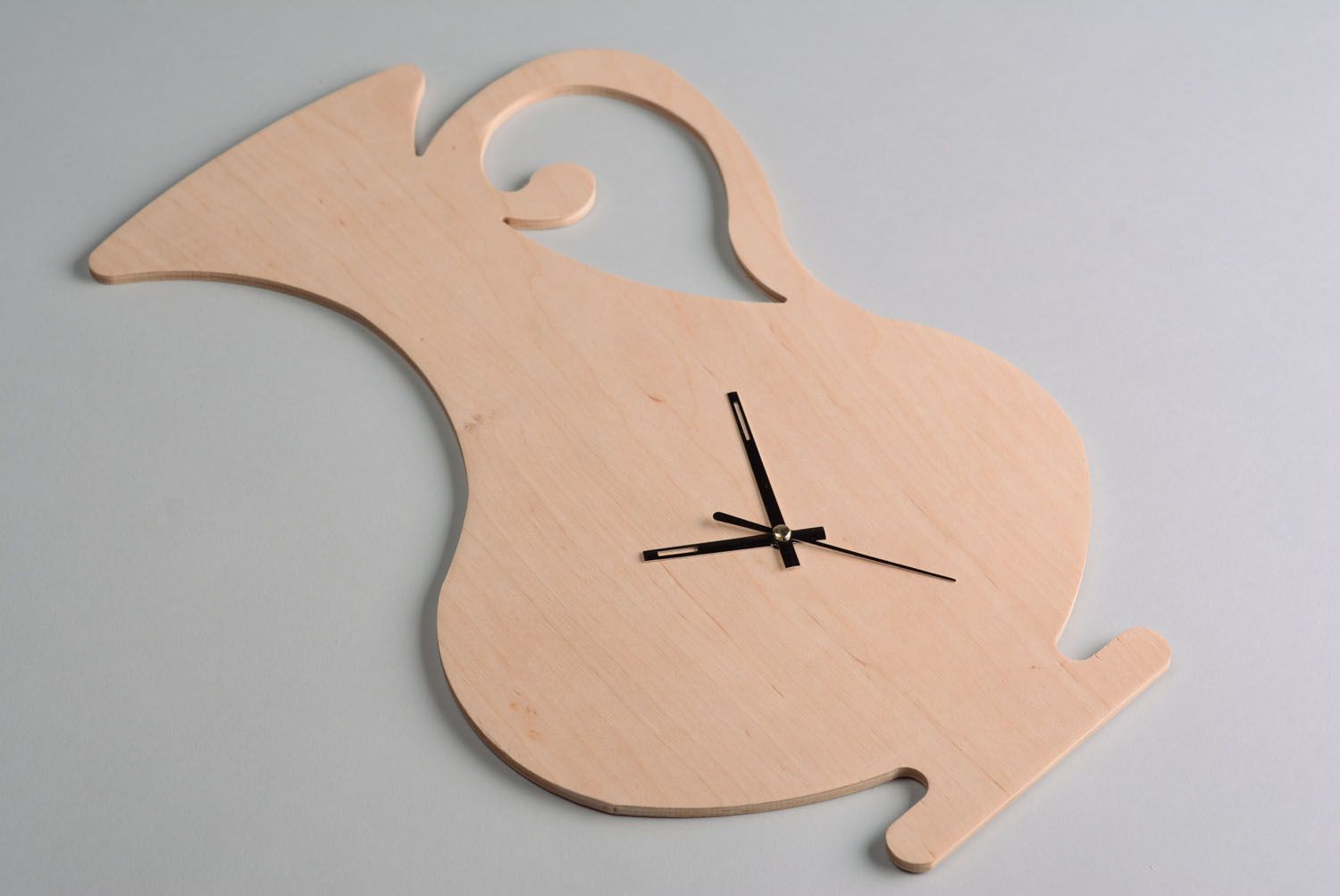 Forme en bois Cruche Horloge à décorer photo 1