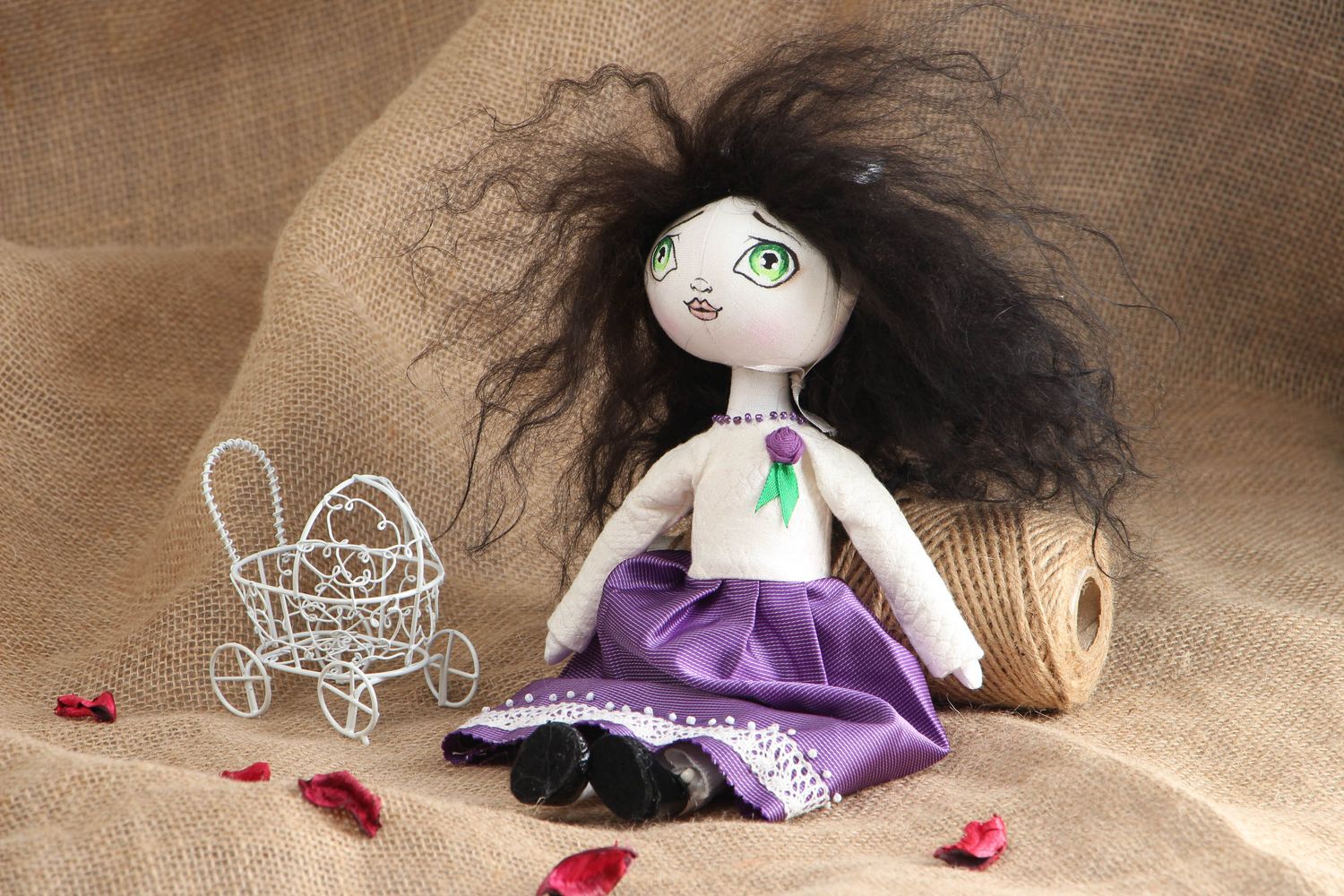 Fabric doll Daughter of Witch photo 4