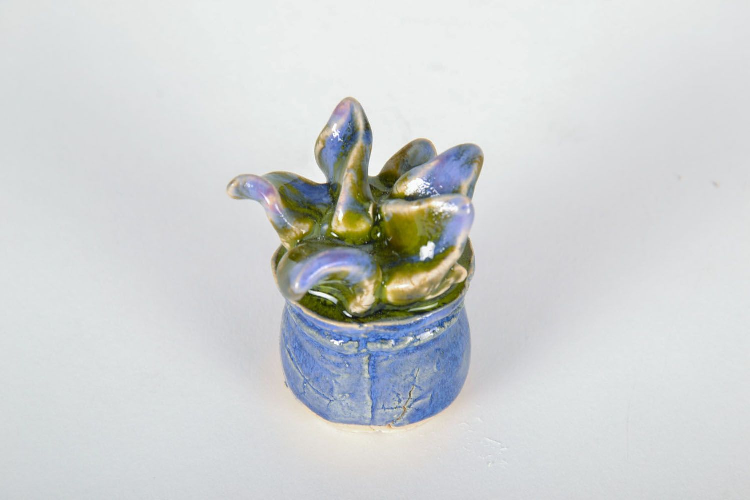 Figurine céramique faite main Fleur  photo 3