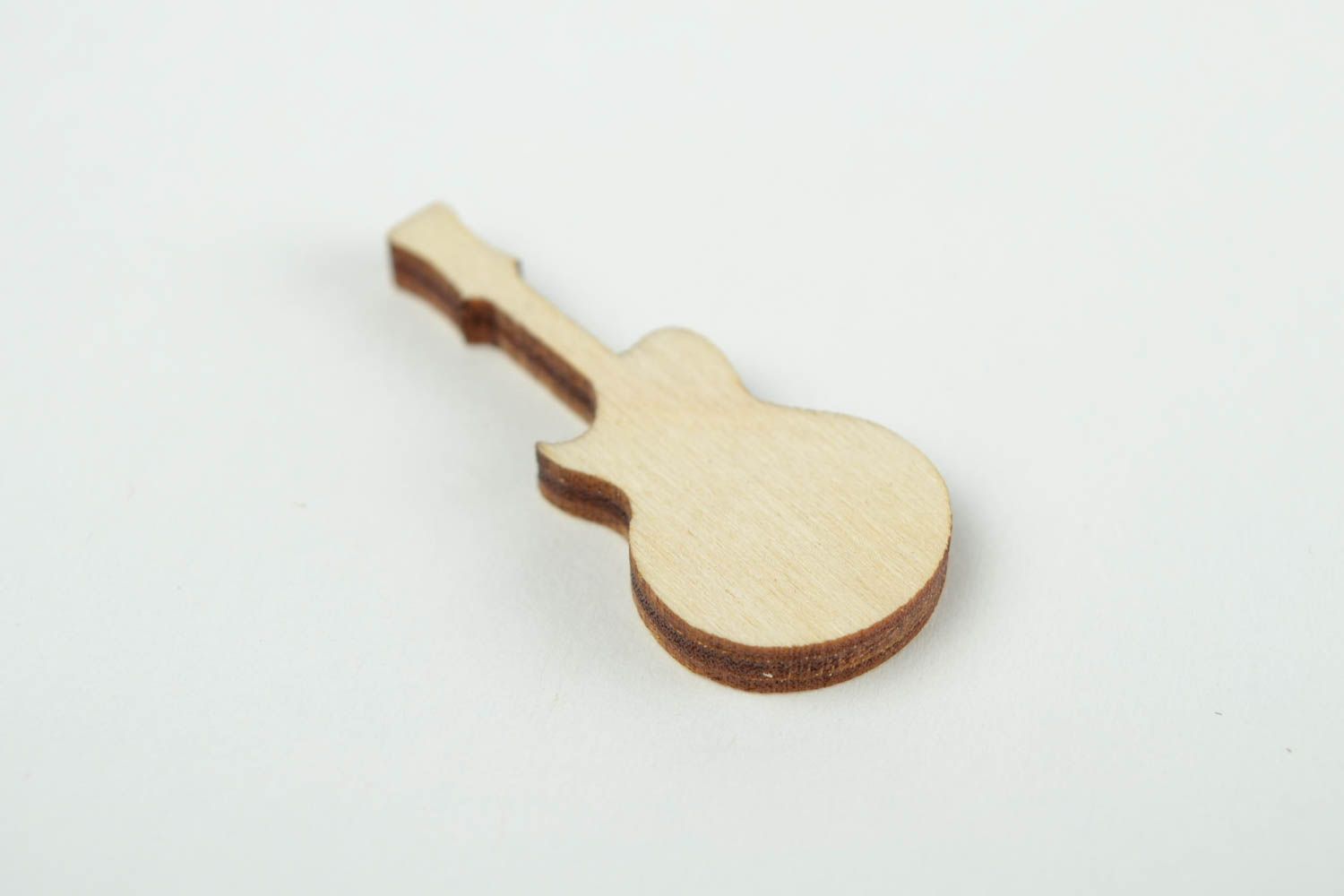 Holzartikel zum Gestalten handmade Deko Figur Gitarre originell Figur aus Holz foto 5