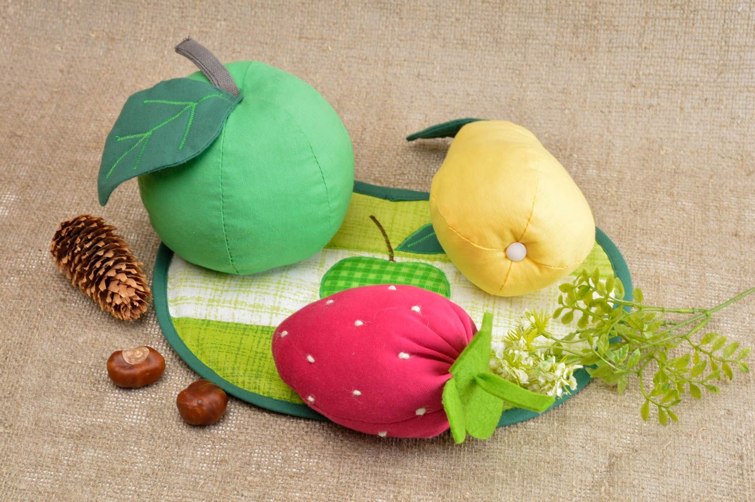 Handmade weiche Spielzeuge Haus Deko Spielzeuge Küche Spielzeuge Obst Gemüse foto 1