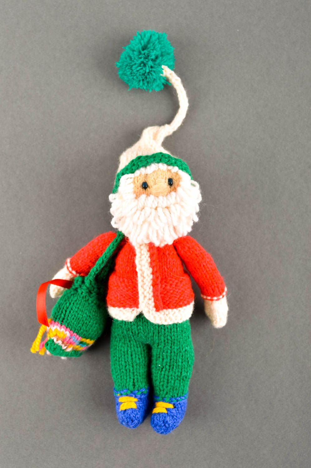Juguete artesanal con forma de Papá Noel peluche para niños regalo original foto 1