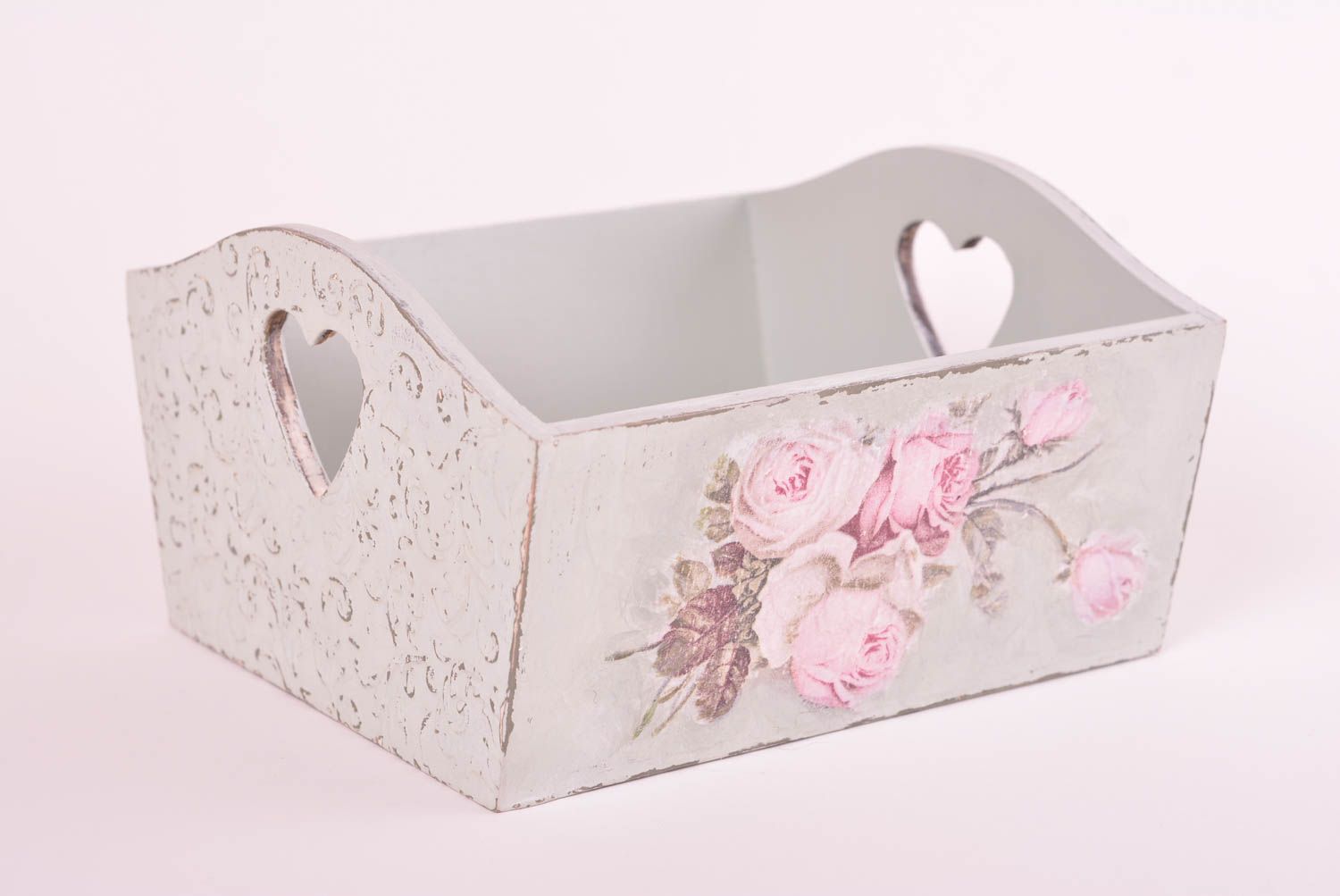 Caja de madera hecha a mano elemento decorativo regalo especial para mujer foto 1
