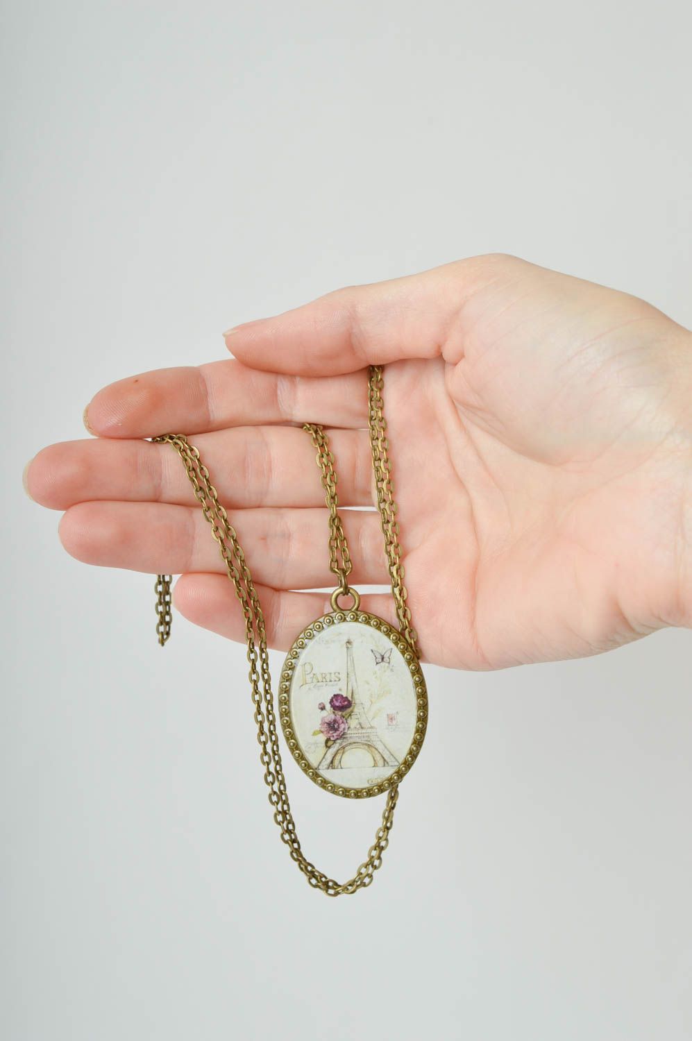 Handmade pendant necklace chain necklace designer jewelry fashion accessories photo 5