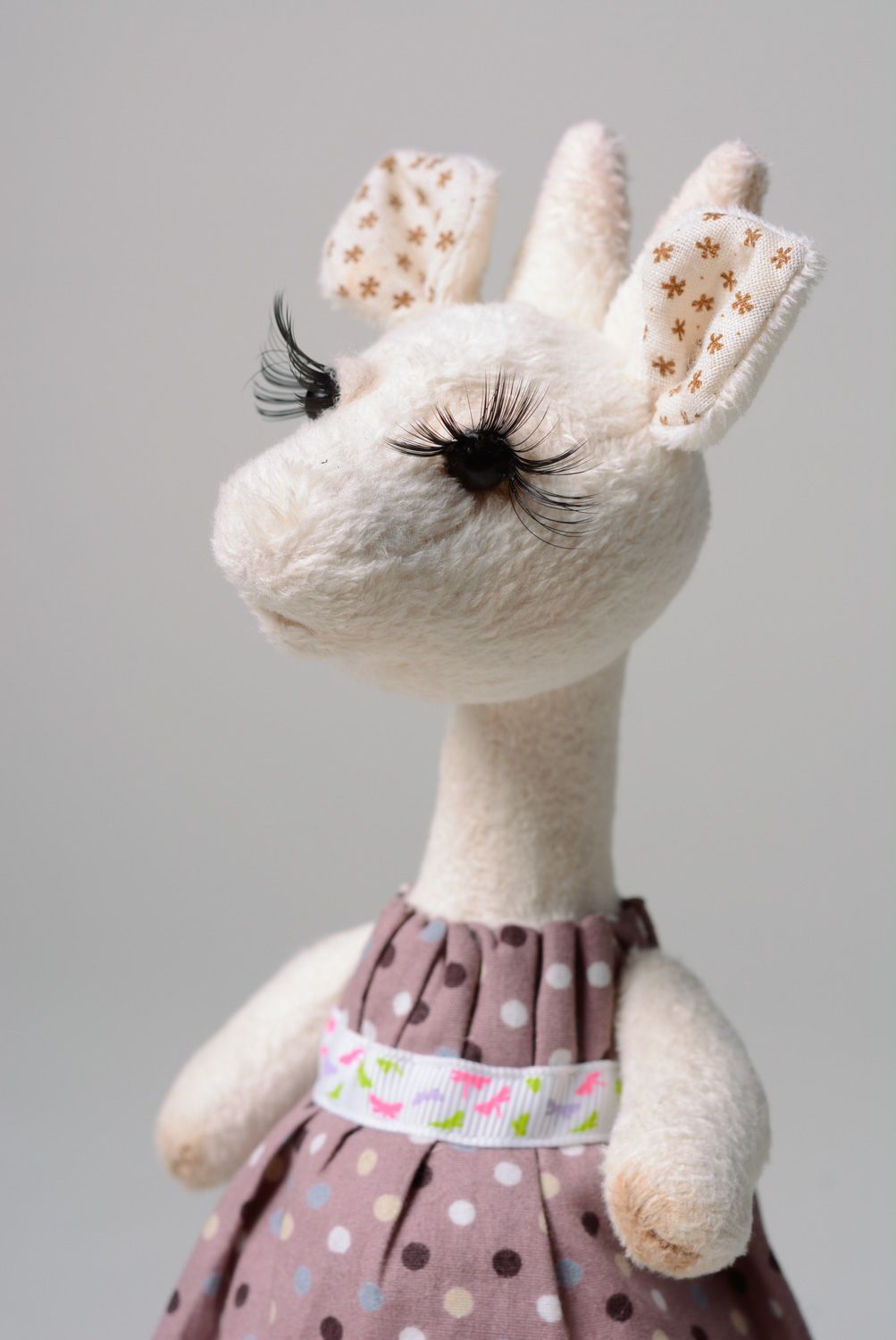 Handmade plush toy nanny-goat for children photo 2